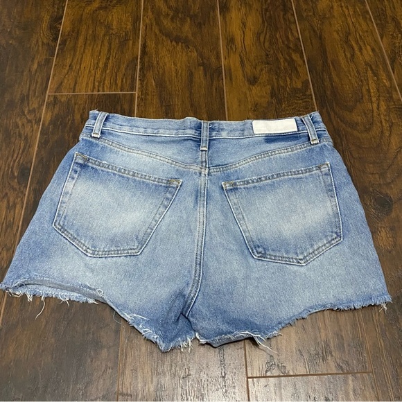 RE/DONE 70s High Rise Denim Shorts Light Vintage Size 29 Blue Jean Short - Picture 7 of 7